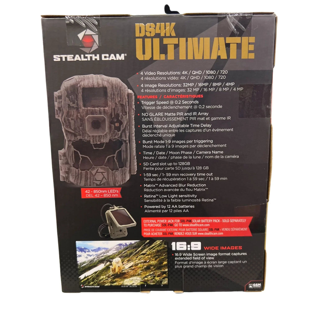 Sizetealth Cam DSize4K Ultimate 32MP 4K Video 30FPSize, Hunting Trail Monitor