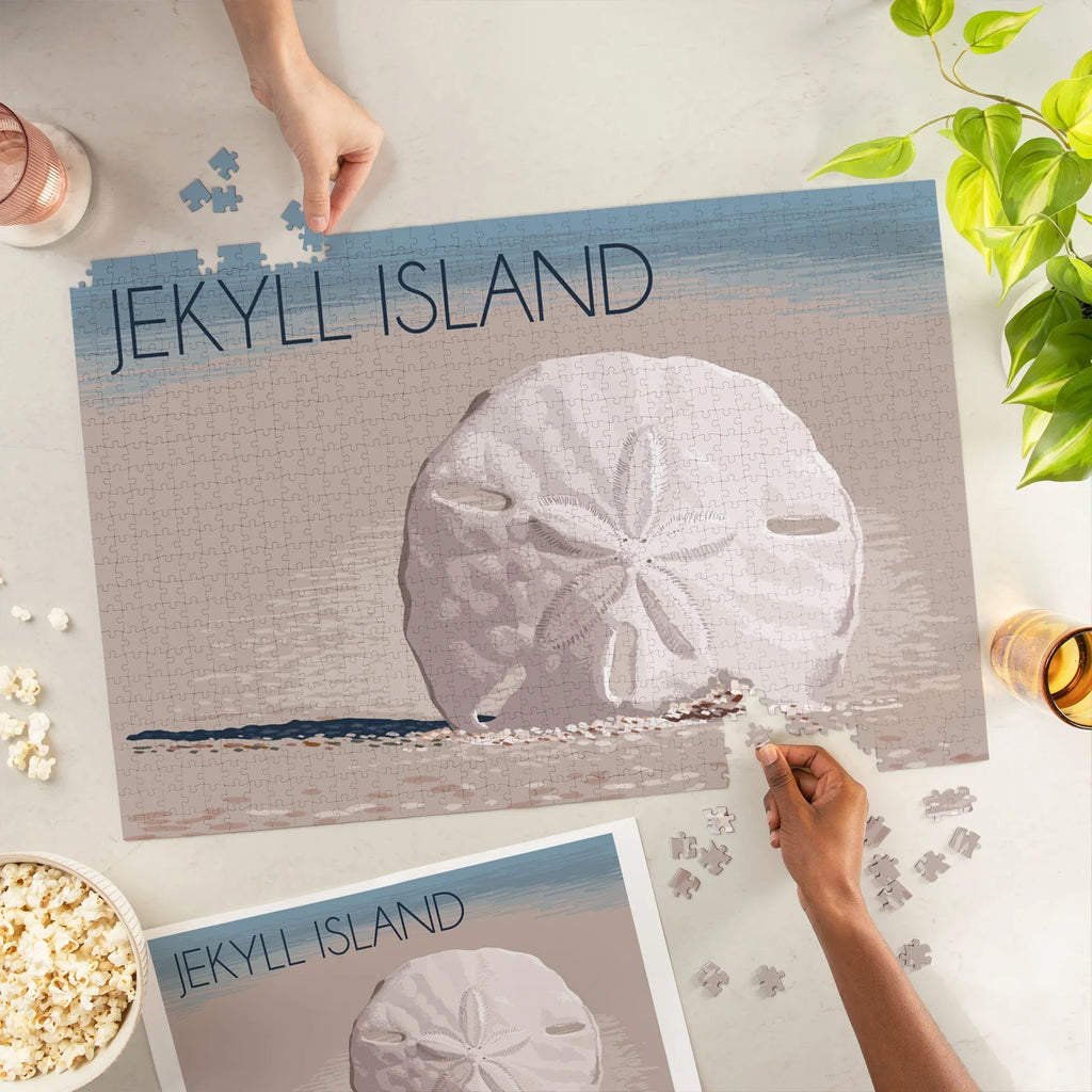 Lantern Press 1000 Piece Jigsaw Puzzle, Jekyll Island, Georgia, Sizeand Dollar