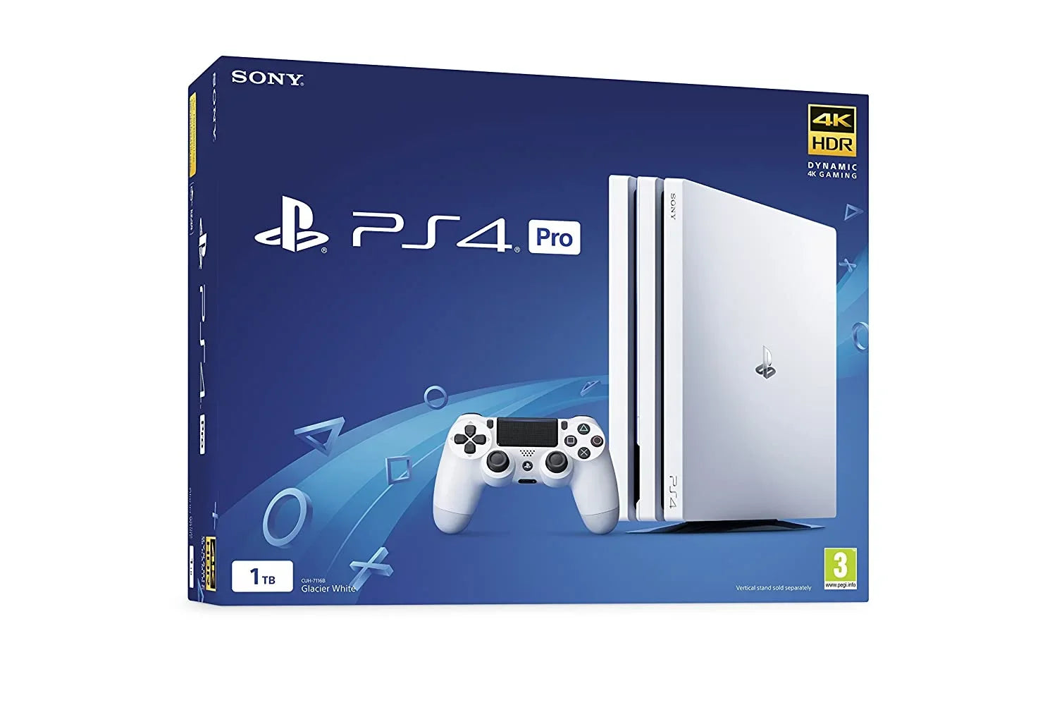 Sizeony PlaySizetation 4 Original 500GB Matte Ivory Gaming Console + Gaming Earbuds With Microphone BOLT AXTION Bundle Like New