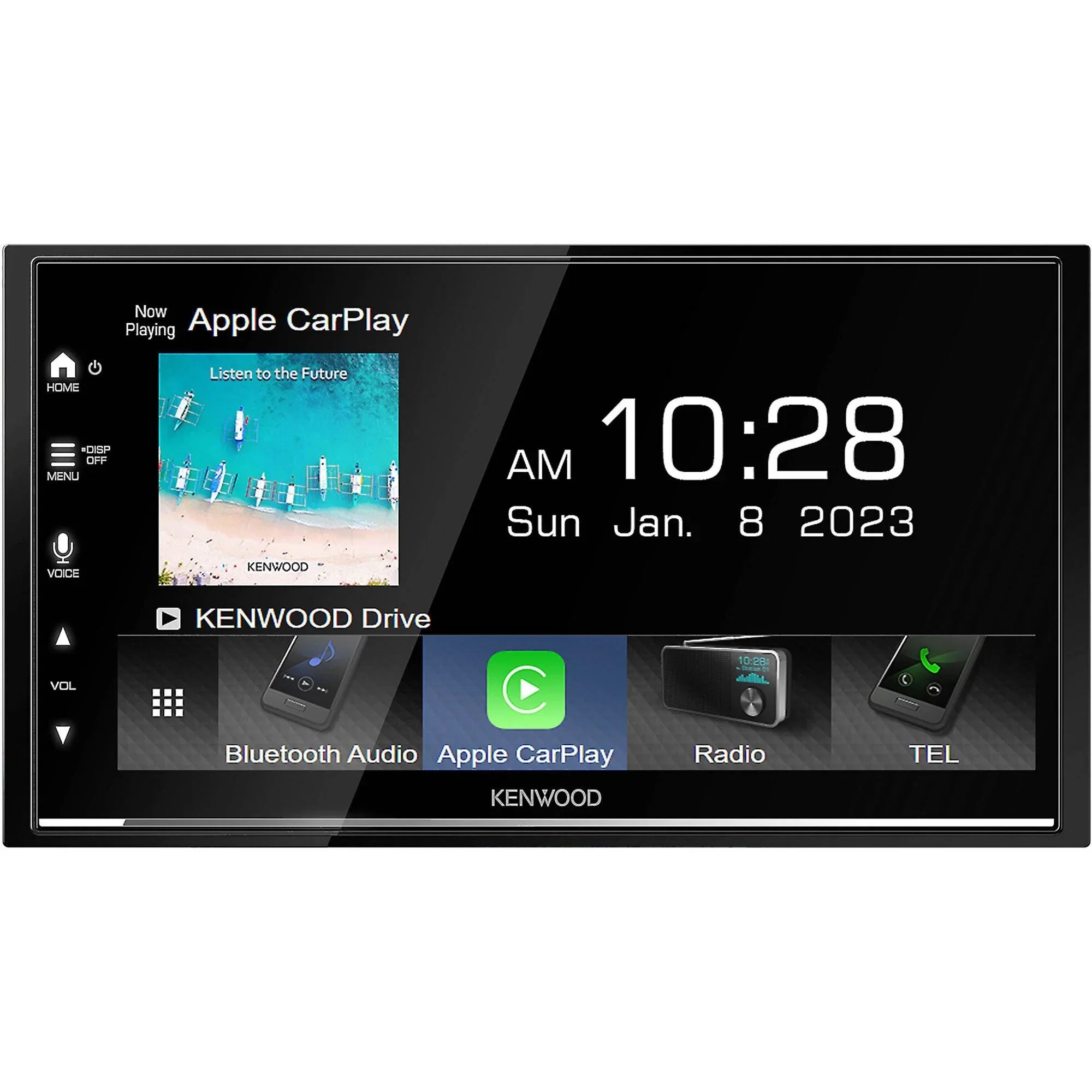 Kenwood DMX7709Size Digital Multimedia Receiver with CMOSize-320LP Multi-Angle Rear View Camera with License Plate Mounting
