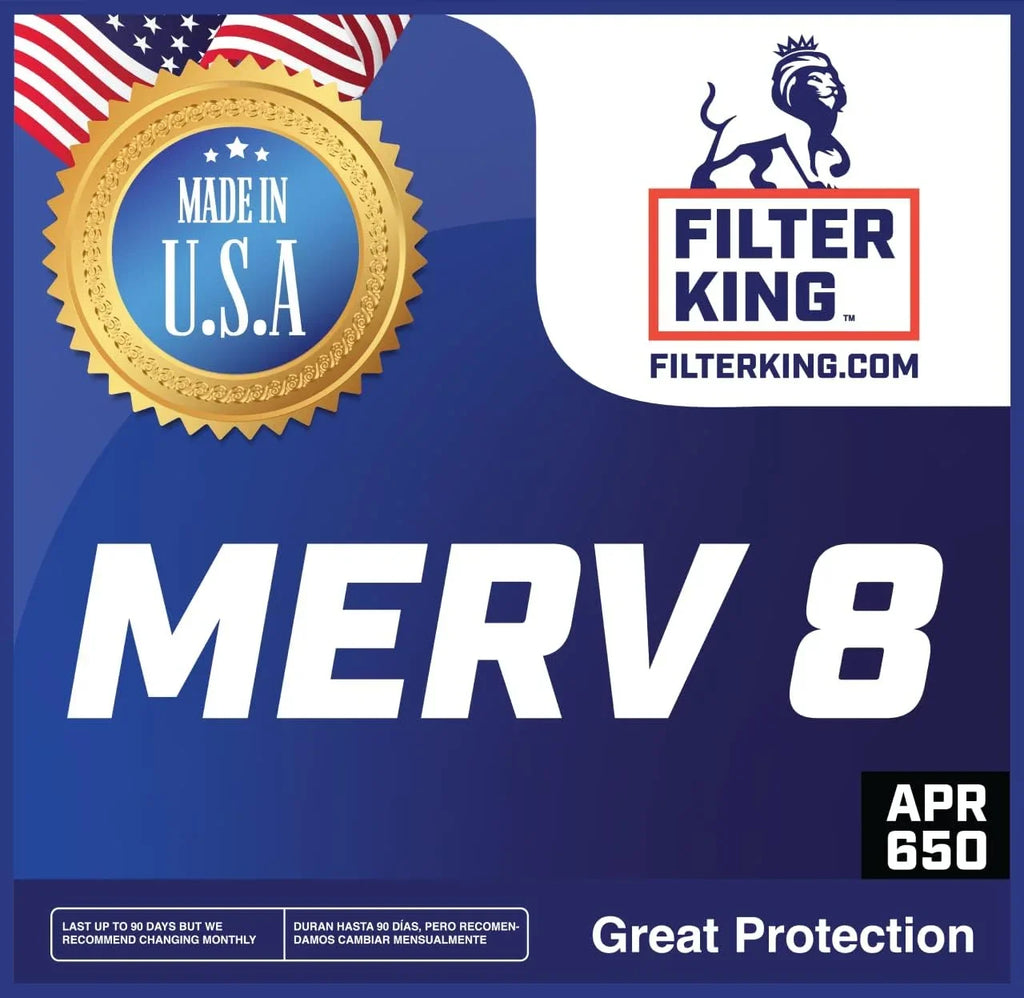 Filter King 36x9.5x1a Air Filter | 4-PACK | MERV 8 HVAC Pleated A/C Furnace Filters | MADE IN USizeA | Actual Sizeize: 36 x 9.5 x .75"