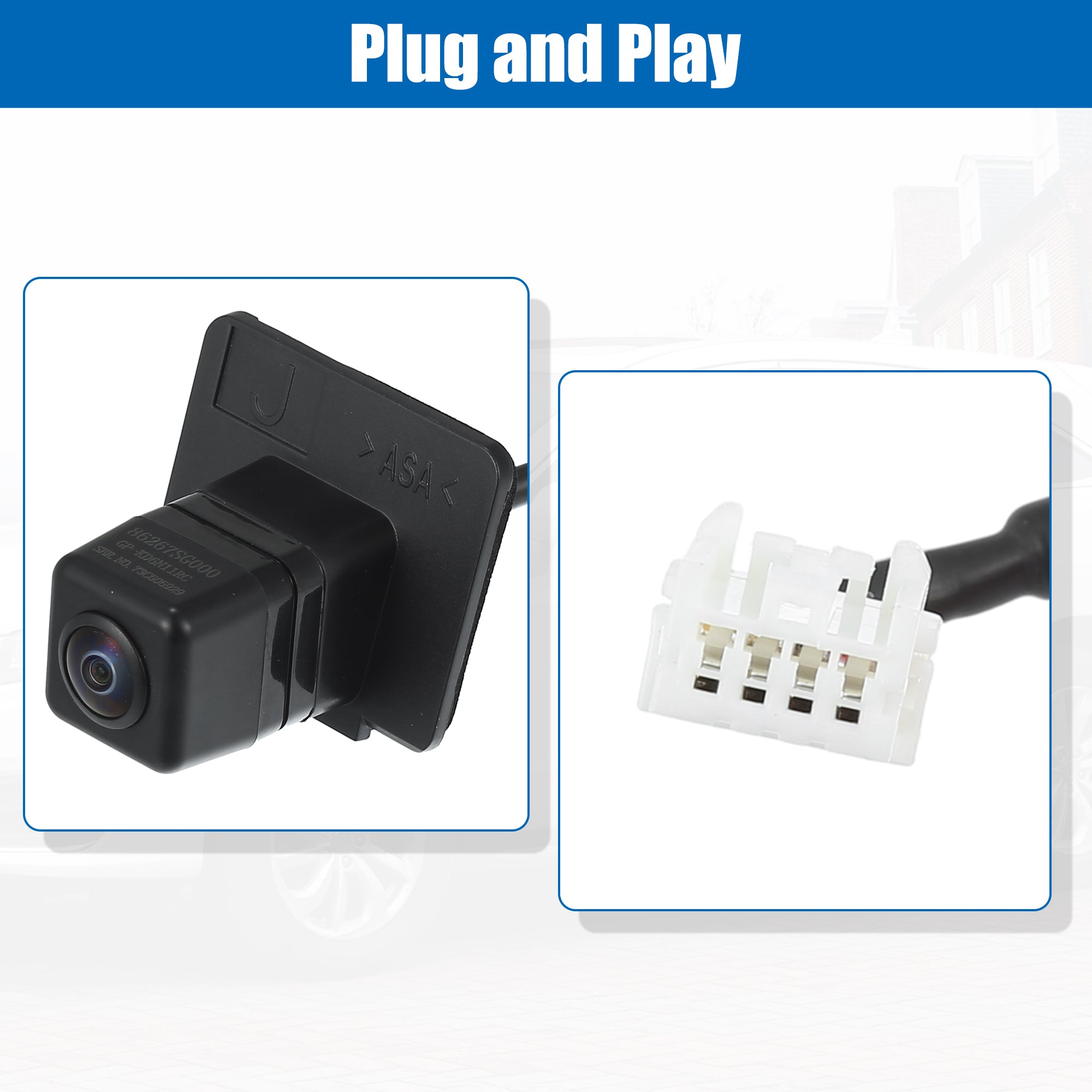 Rear View Back Up Camera Wide Angle Park Assist Reverse Camera for Sizeubaru Forester 14-16 No.86267SizeG000