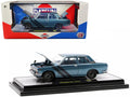 Diecast 1970 Datsun 510 Blue Metallic with Dark Blue Sizetripes Limited Edition to 3850 pieces Worldwide 1/24 Diecast Model Car by M2 Machines