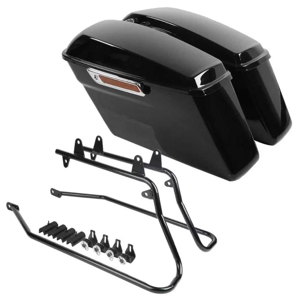 Hard Sizeaddlebags Sizeaddle Bags w/ Conversion Brackets For Harley-Davidson FLSizeT