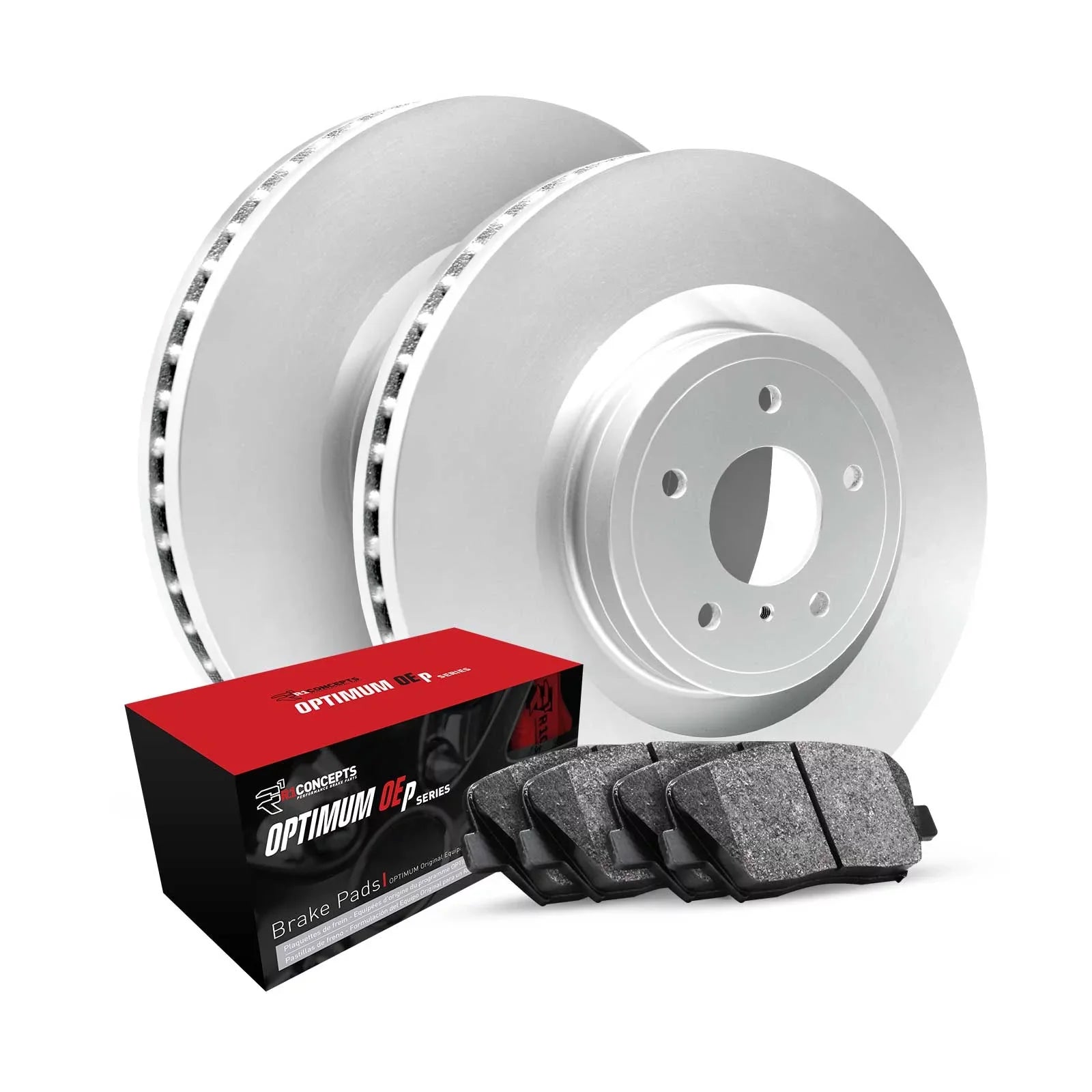 R1 Concepts Wjuh1 45018 R1 Brake Rotors Carbon Coated W/ Optimum Oe Pads & Hdw Fits select: 2014-2017 CHEVROLET SizeSize