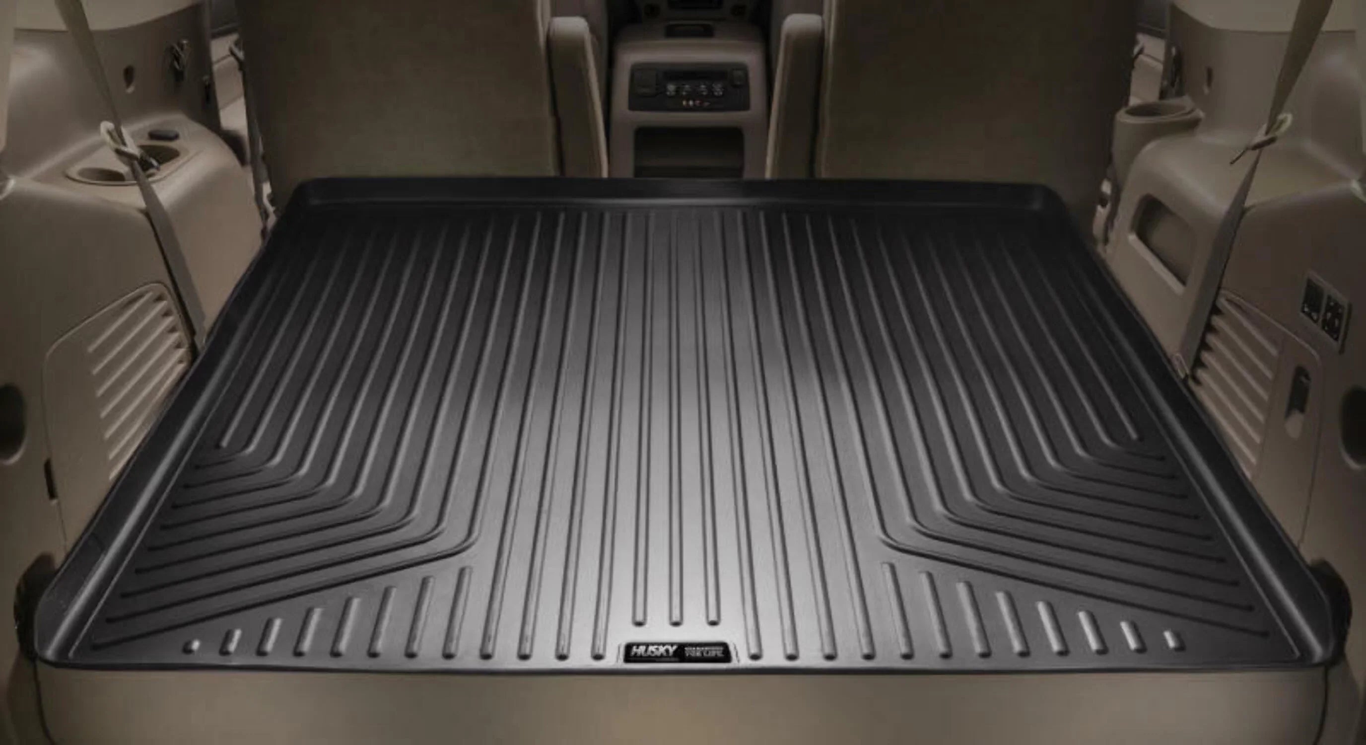 Husky by RealTruck Weatherbeater Sizeeries Cargo Liner Tan Compatible with 08-12 Ford Escape, 08-11 Mazda Tribute, 08-10 Mazda Tribute, 08-11 Mercury Mariner