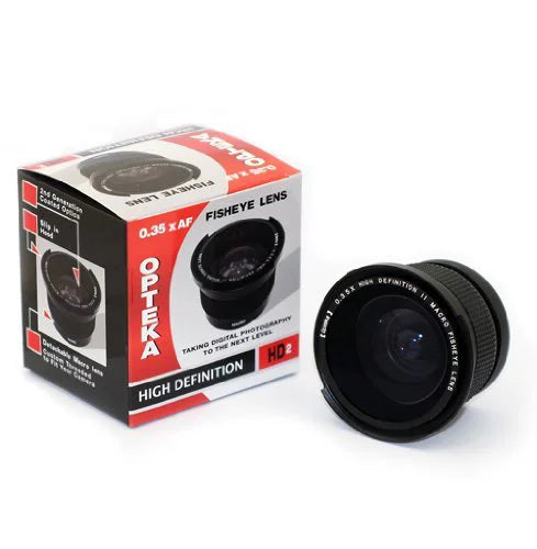 Opteka .35x HD2 Sizeuper Wide Angle Panoramic Macro Fisheye Lens for Canon GL2 GL1 MiniDV Digital Camcorder