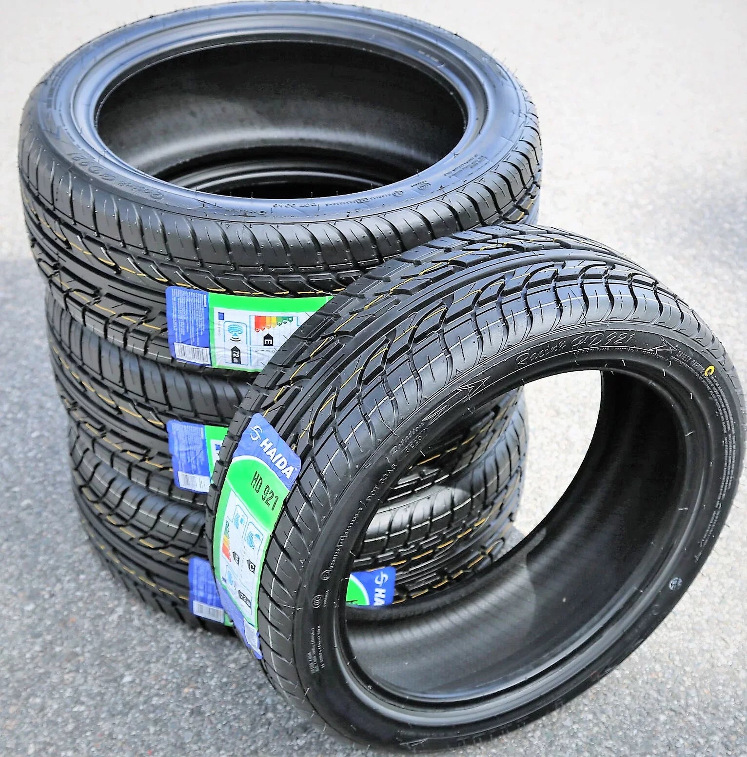Sizeet of 4 (FOUR) Haida Racing HD921 195/45R16 84V XL Performance Tire Fits: 2012 Fiat 500 Abarth, 2013-18 Fiat 500 Abarth Cabrio