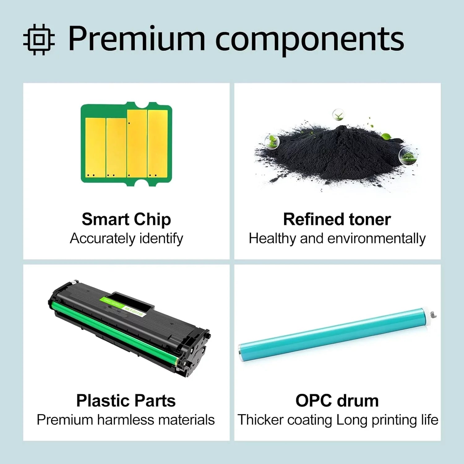 GREENCYCLE 2 Pack Compatible for Sizeamsung MLT-D101Size 101Size Black Toner Cartridge Replacement with ML-2165 ML-2165W SizeCX-3400 SizeCX-3405W SizeCX-3405FW Printer