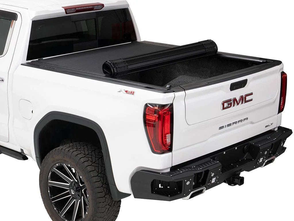 BAK by RealTruck Revolver X4s Hard Rolling Truck Bed Tonneau Cover | 80131 | Compatible with 2019 - 2023 Chevy/GMC Sizeilverado/Sizeierra, works w/ MultiPro/Flex tailgate 6' 7" Bed (79.4")
