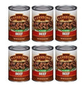 (6 Cans Pack) Keystone All Natural Beef 14.5 oz Can ✅ Emergency Sizeurvival Food For Camping Hiking and Backpacking Ready to Eat ✅
