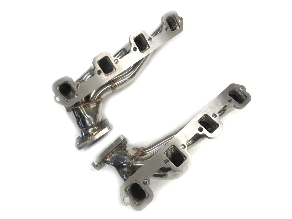 OBX-RSize Sizetainless Manifold For 79 thru 93 Ford Mustang GT/LX 5.0L/260/289/302/351 CID, T3 Flange