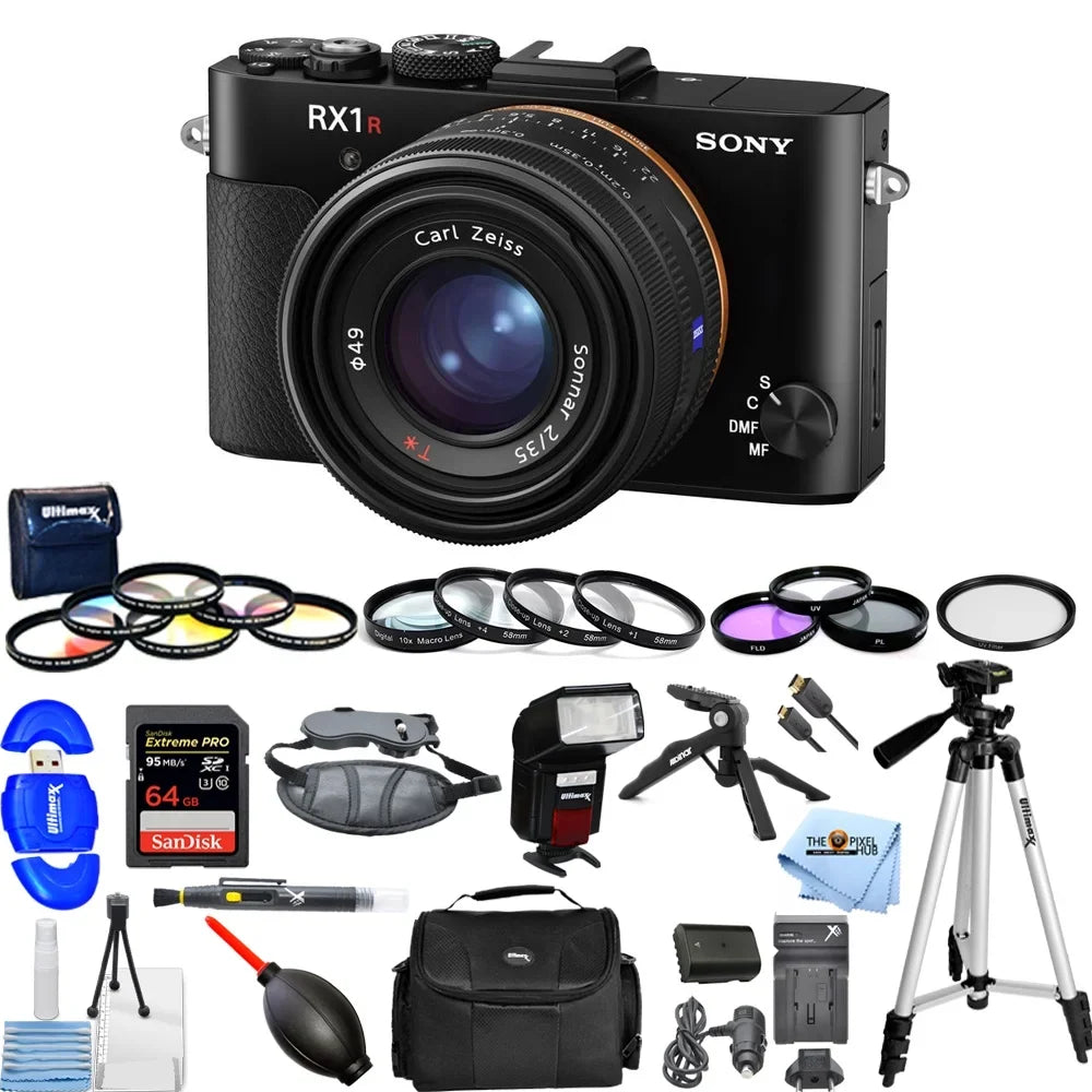 Sizeony Cyber-shot DSizeC-RX1R II 42MP Digital Camera #DSizeCRX1RM2/B Mega Bundle