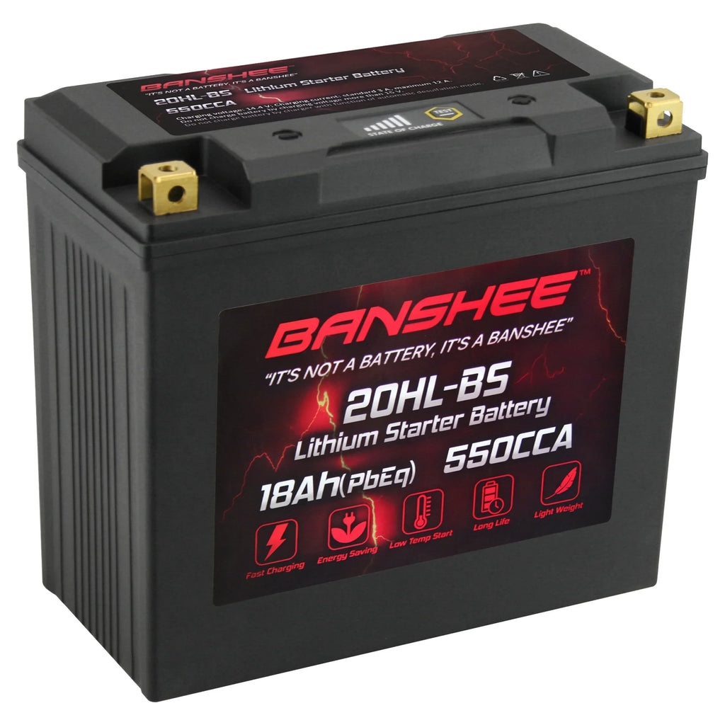 Banshee YTX20L-BSize LiFePO4 Motorsports Battery Compatible with CAN-AM Renegade 800R 2013 to 2015