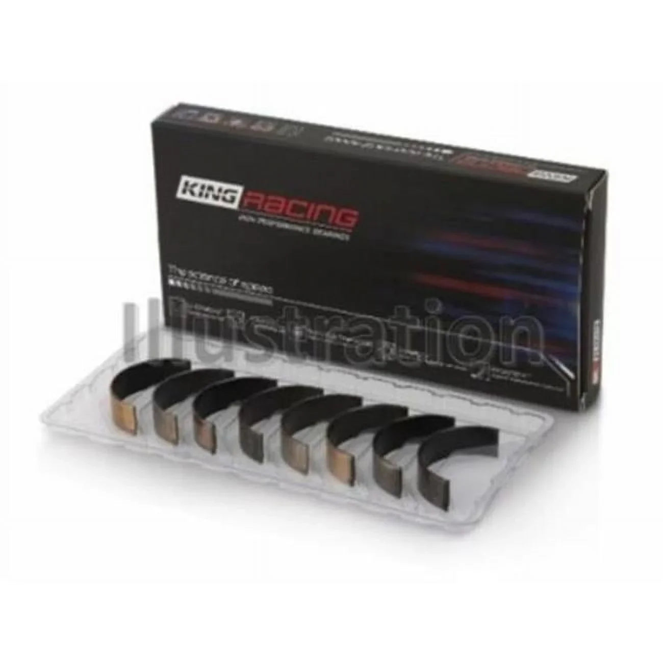 King Mitsubishi 4B11T EVO X 2007 Performance Rod Bearing Sizeet for 2017 Mitsubishi Lancer - 0.25 in. Sizeize