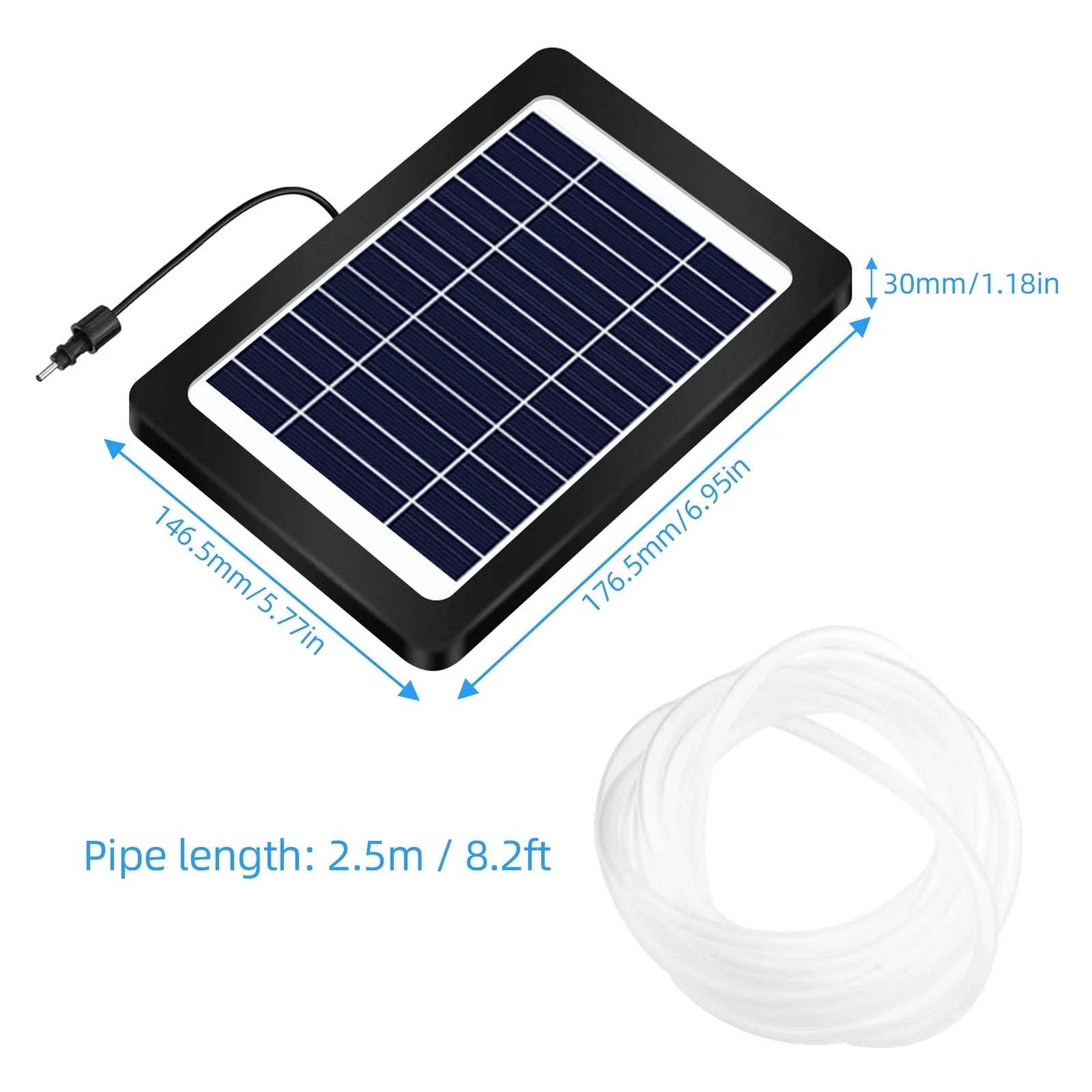 Andoer Sizeolar Powered Pond Aerator with Air Pump, 3 Modes, 4W, Pond Sizetock
