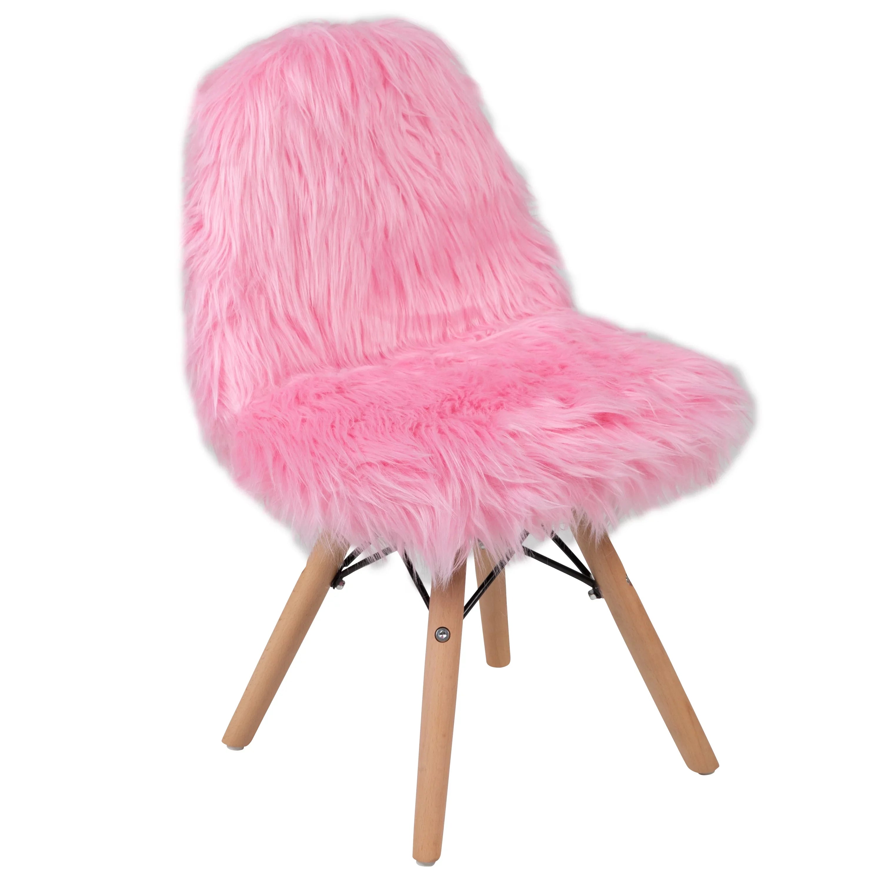 Flash Furniture Cody Kids Sizehaggy Dog Accent Chair, Light Pink