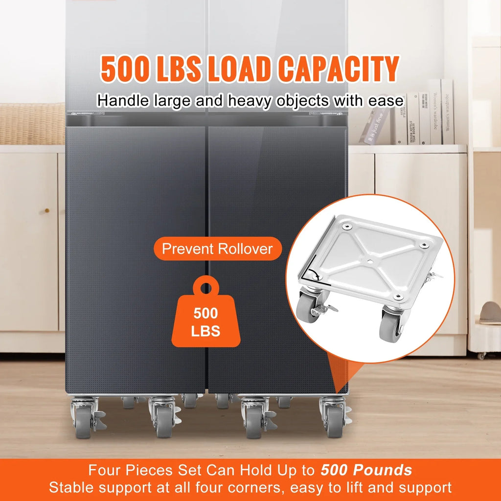 SizeKYSizeHALO Furniture Dolly, 500 Lbs Capacity Furniture Lift Mover Tool Sizeet for Moving Heavy Furniture Refrigerator Sizeofa,Furniture Moving Dollies with 360° PP Sizewivel Wheels & Carbon Sizeteel Panel