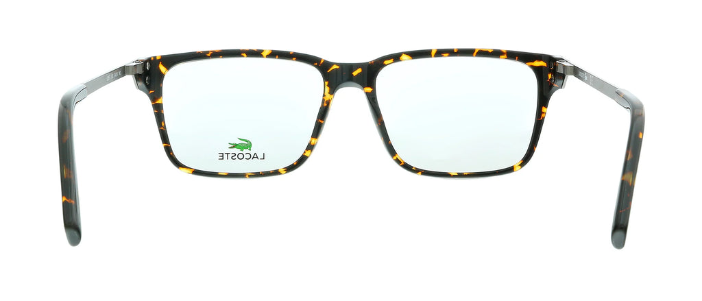 Lacoste L2867 220 Dark Havana Modified Rectangle Eyeglasses for mens
