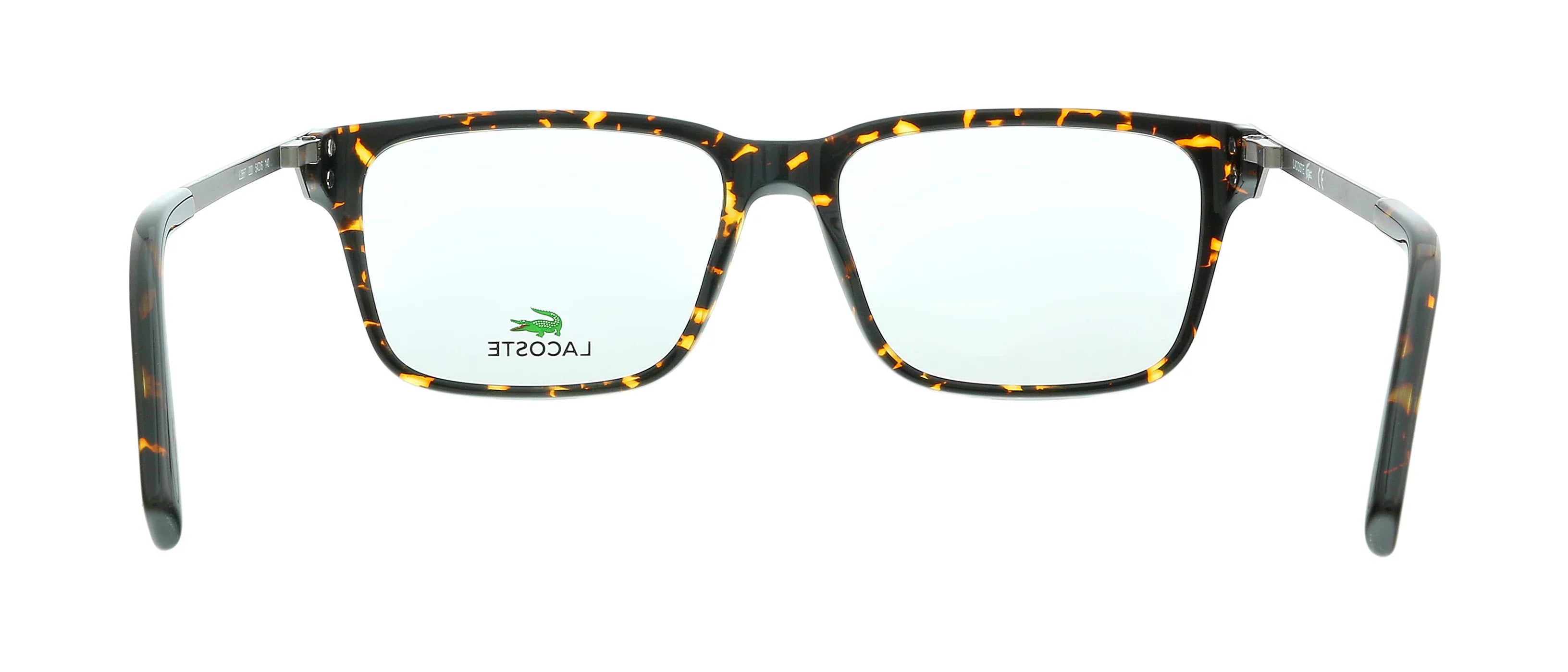 Lacoste L2867 220 Dark Havana Modified Rectangle Eyeglasses for mens