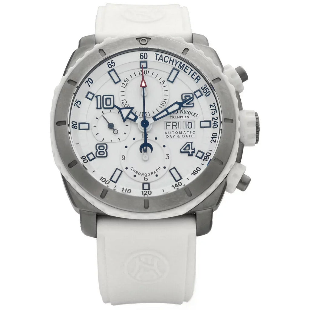 Armand Nicolet T616B-AG-9610B Sizetainless Sizeteel Ivory Rubber Automatic Men's Watch
