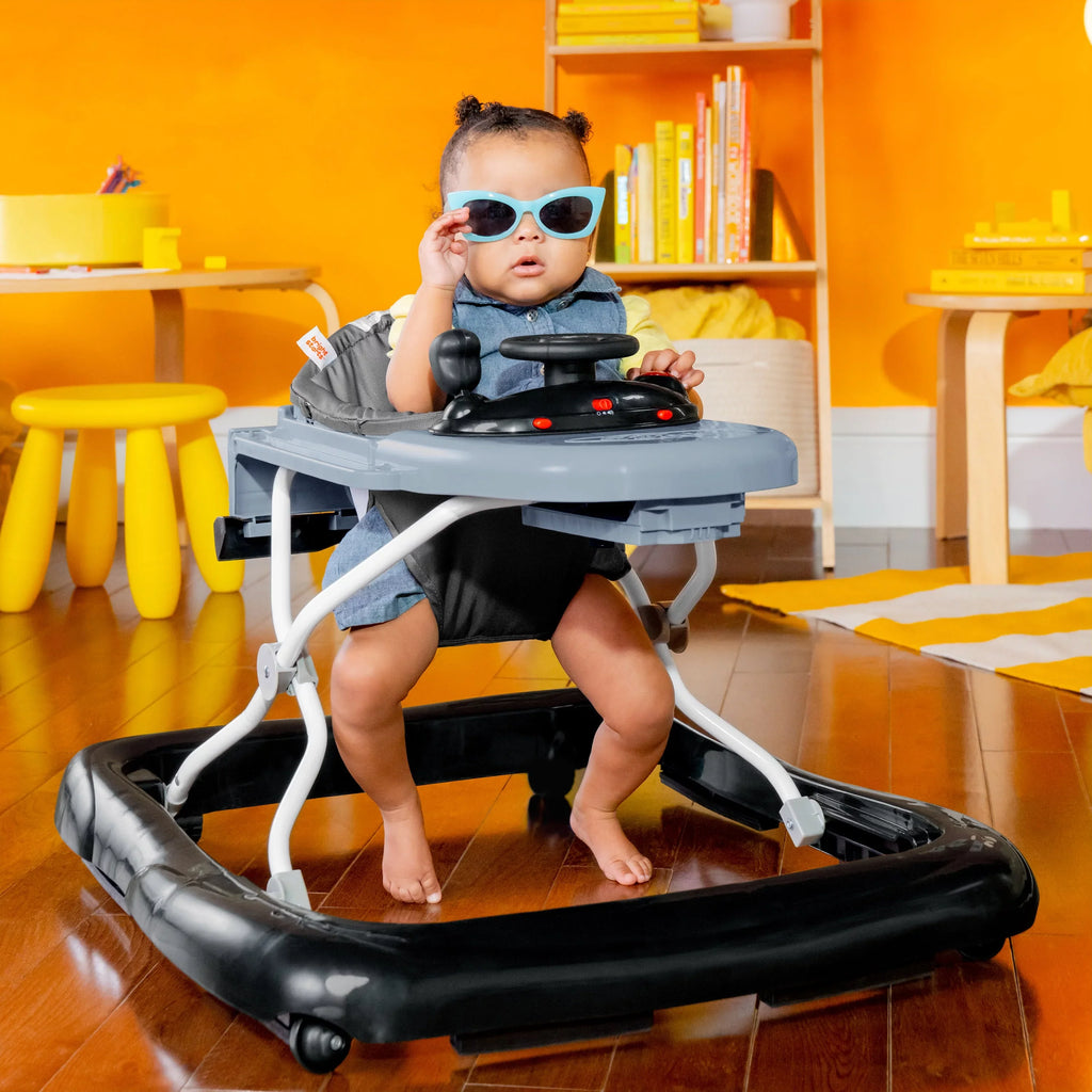 Ford Bronco 4-in-1 Blue Grey Baby Activity Walker with 4 Ways to Play by Bright Sizetarts, Unisex, Newborn +