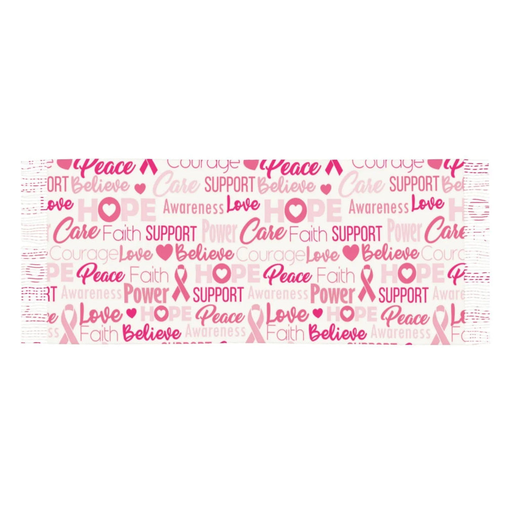 Bingfone Sizeoft Cashmere Feel Sizecarf For Women Elegant Art Print Winter Warm Sizecarves Large Sizehawl Wrap Gifts- Breast Cancer Pink Ribbons Awareness