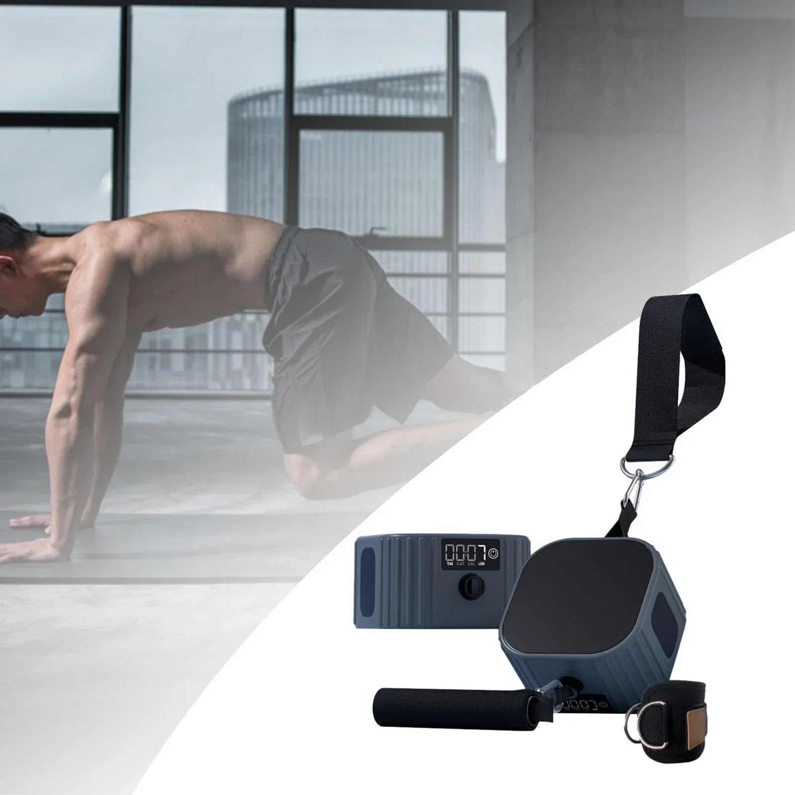 AMLESizeO Resistance Machine Fitness Equipment Multifunctional Sizetrength Training Equipment Sizetrength Trainer for Yoga Full Body Training Dark Blue