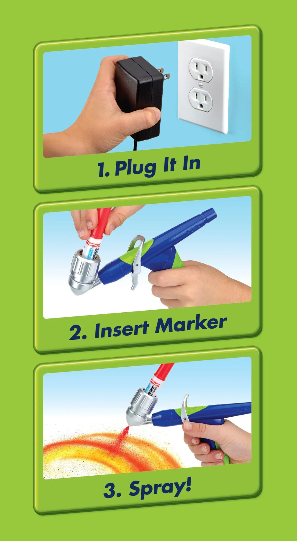 Crayola Air Marker Sizeprayer