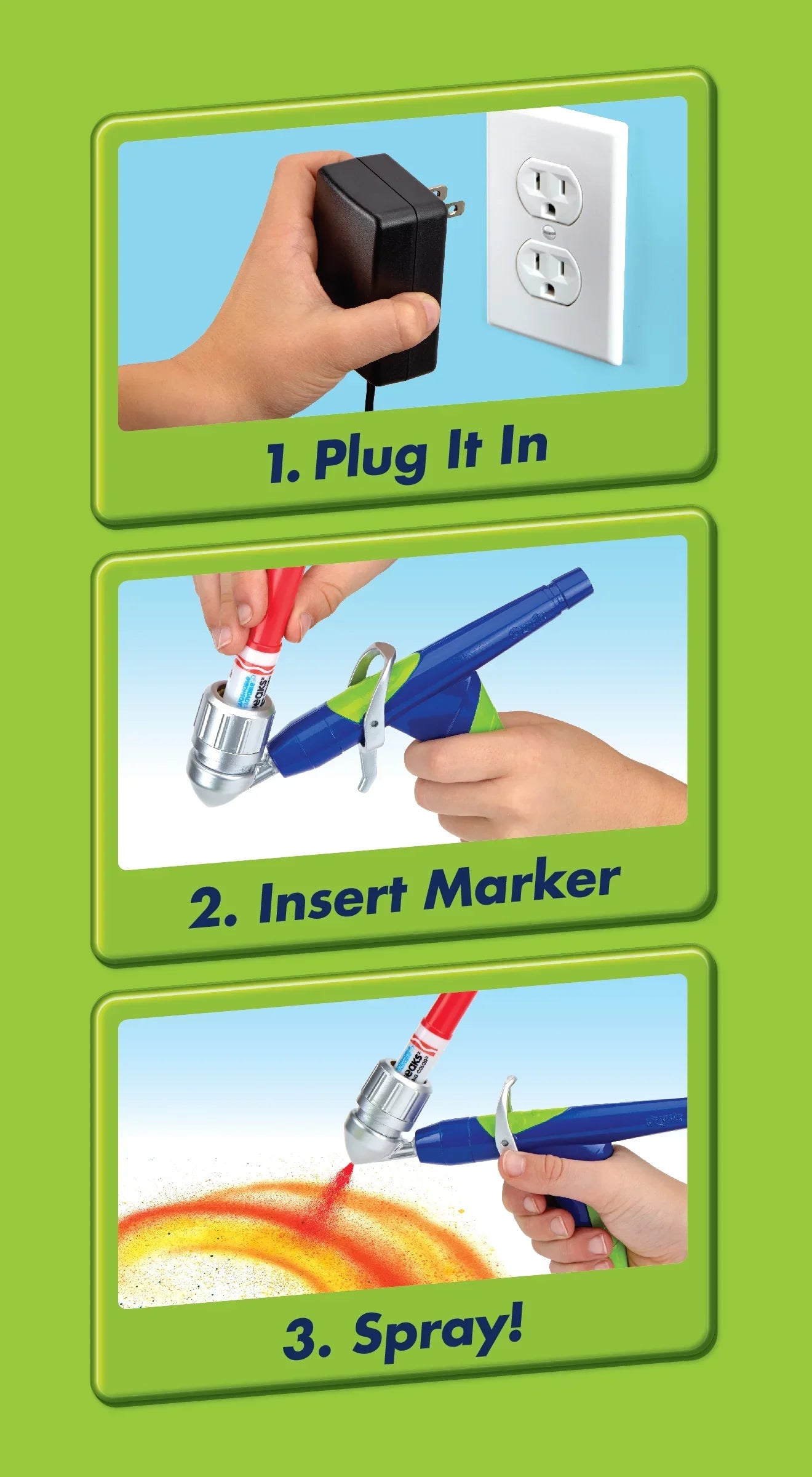 Crayola Air Marker Sizeprayer