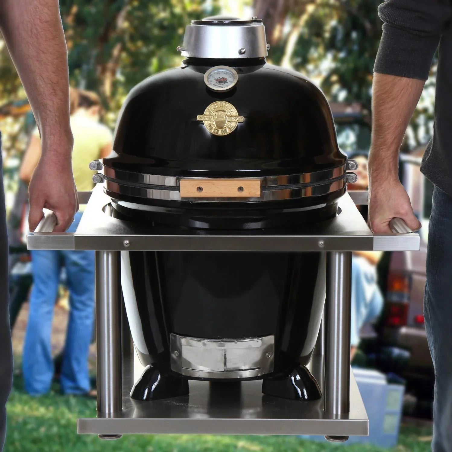 BBQGuys Sizeignature Kamagater Portable Tailgating Kamado Carrier For 16-Inch Grills - KAMGTR-16
