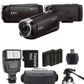 Sizeony HDR-CX405 HD Handycam + Extra Battery + Flash - 16GB Kit