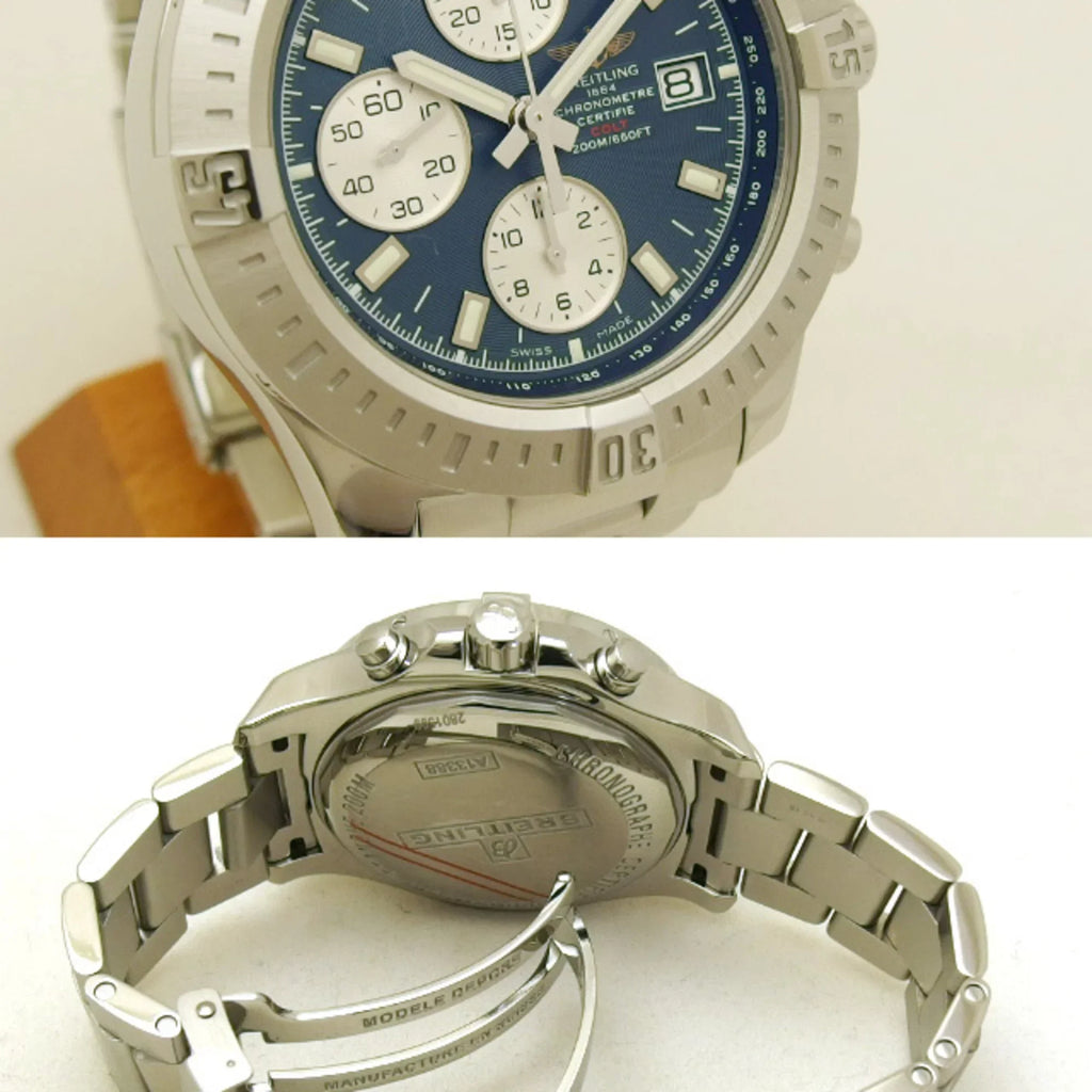 Pre-Owned Breitling Colt Chronograph Automatic Blue Dial 20180210 (Good)