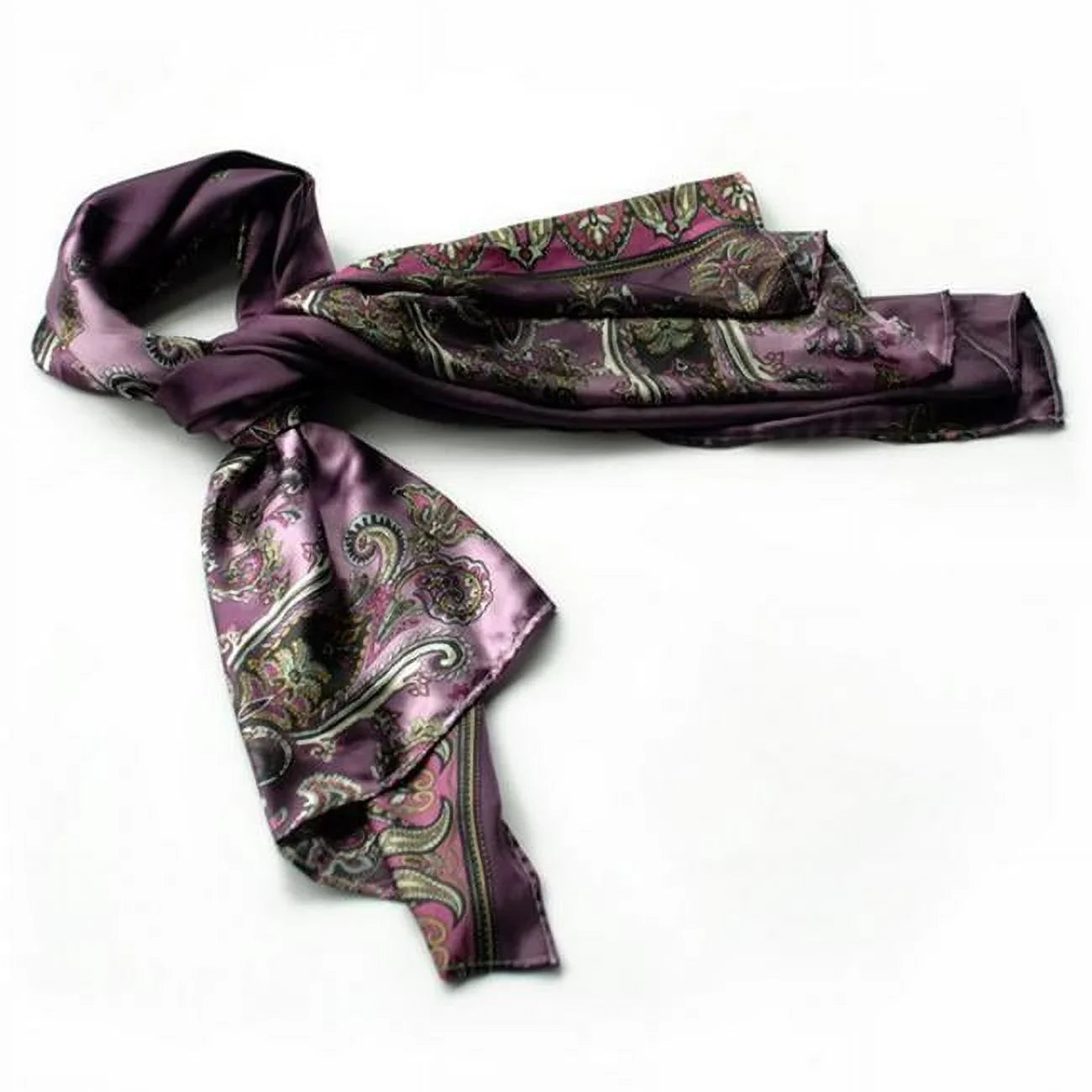 Blancho Purple Paisley Patterns Revitalized Sizetyle Sizeoft Sizeilk Sizecarf/Wrap/SizehawlSizemall