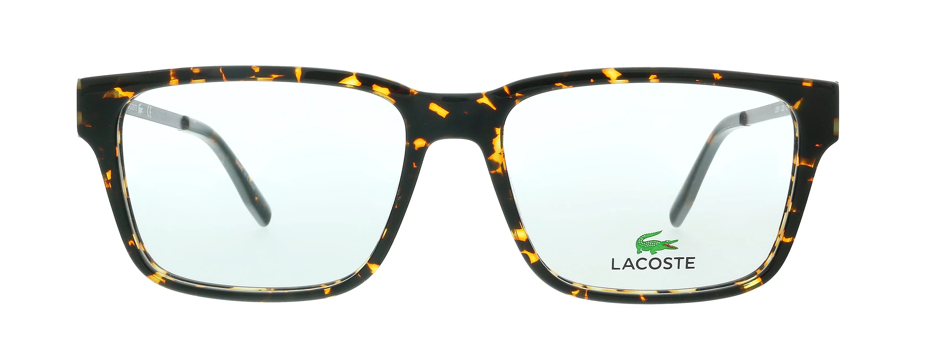 Lacoste L2867 220 Dark Havana Modified Rectangle Eyeglasses for mens