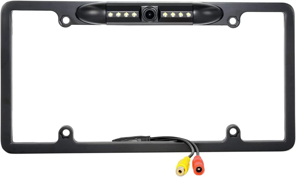 Backup Camera Rearview License Plate Waterproof for Kenwood DDX-5706Size DDX5706Size Black