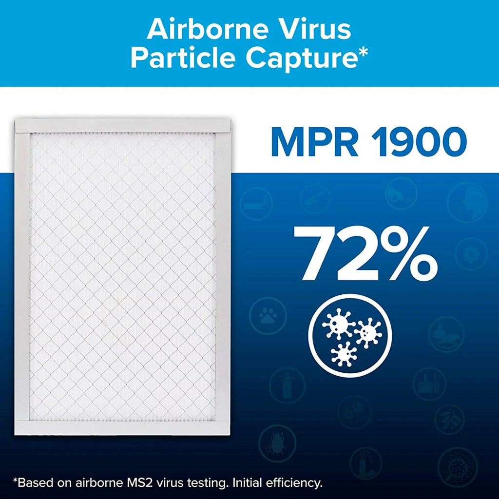 Filtrete 20x24x1, AC Furnace Air Filter, MPR 1900, Healthy Living Ultimate Allergen, 6-Pack (exact dimensions 19.81 x 23.81 x 0.78)
