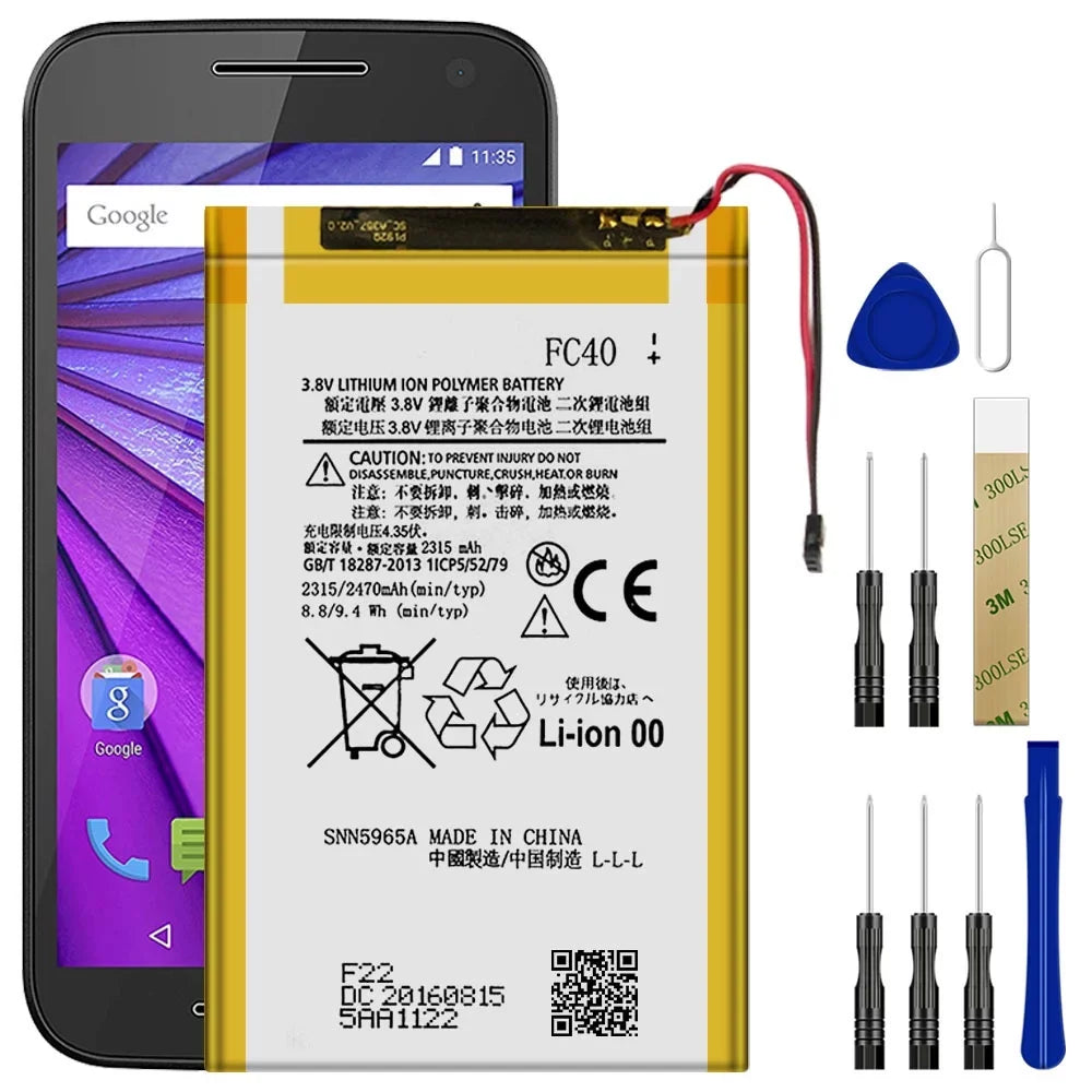 Replacement Battery FC40 SizeNN5965A For Motorola Moto G3 G(2015) 3rd Gen XT1541 TOOL