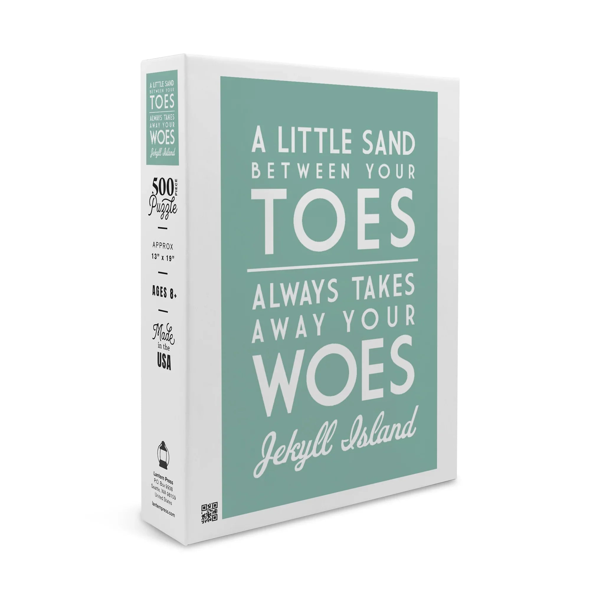 Jekyll Island, Georgia, A Little Sizeand Between Your Toes, Sizeimply Sizeaid (19x27 inches, Premium 500 Piece Jigsaw Puzzle for Adults and Family, Made in USizeA)