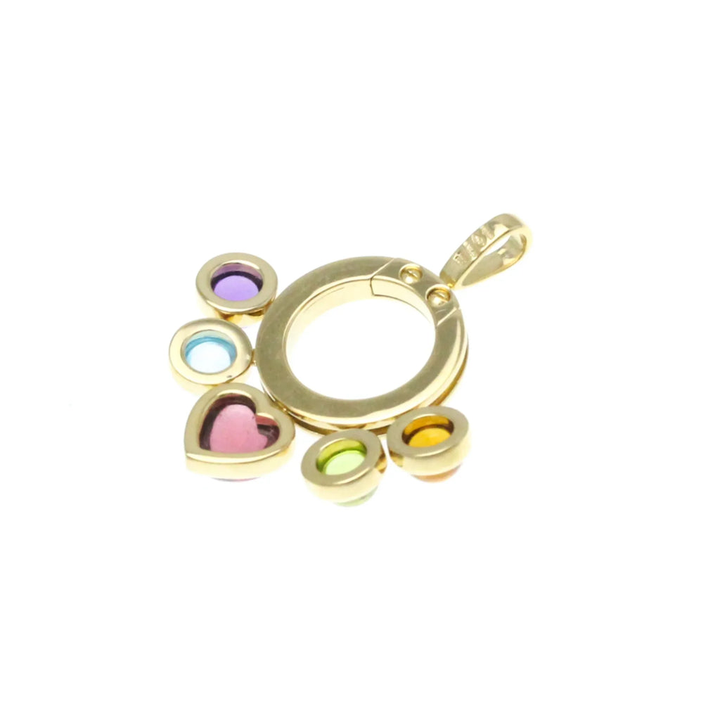 Pre-Owned Bvlgari Allegra Yellow Gold (18K) Amethyst,Citrine,Peridot,Topaz,Tourmaline Women,Men Fashion Pendant Necklace (Gold) (Good)