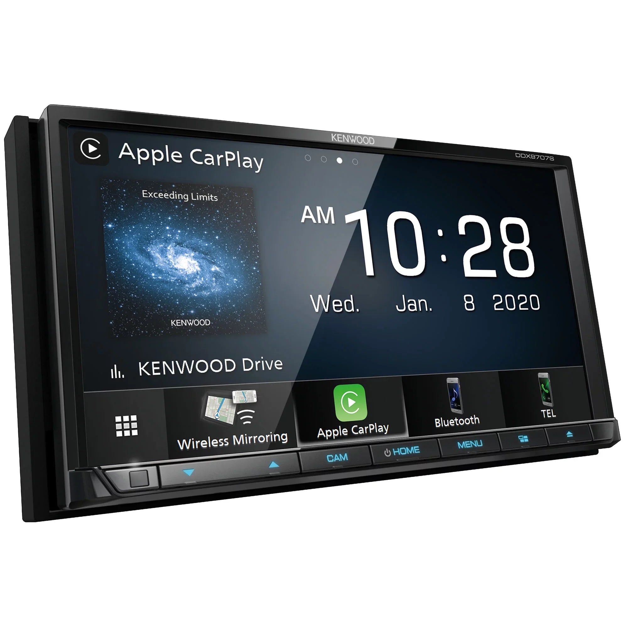 Kenwood DDX9707Size MultiMedia Receiver with CMOSize-320LP Multi-Angle Rear View Camera with License Plate Mounting