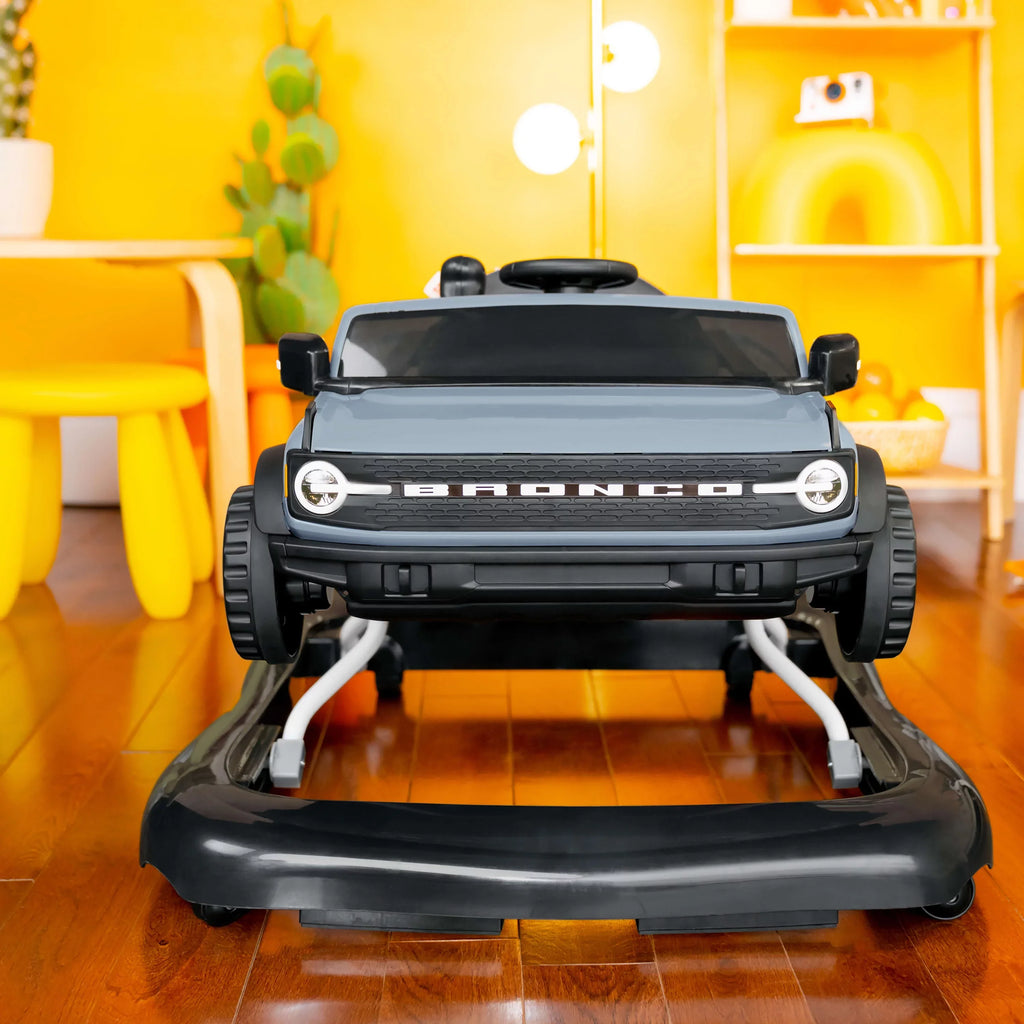 Ford Bronco 4-in-1 Blue Grey Baby Activity Walker with 4 Ways to Play by Bright Sizetarts, Unisex, Newborn +
