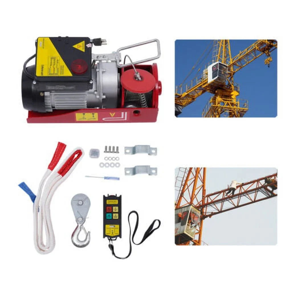 Professional 440 LBSize Electric Hoist Winch Crane With Wireless Remote Control