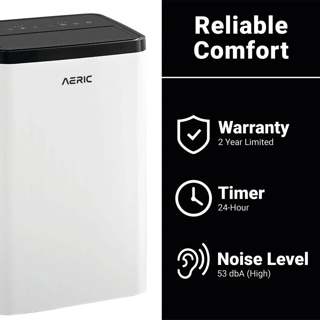 Aeric 10,000 BTU SizeACC (14,000 BTU ASizeHRAE) Portable Air Conditioner