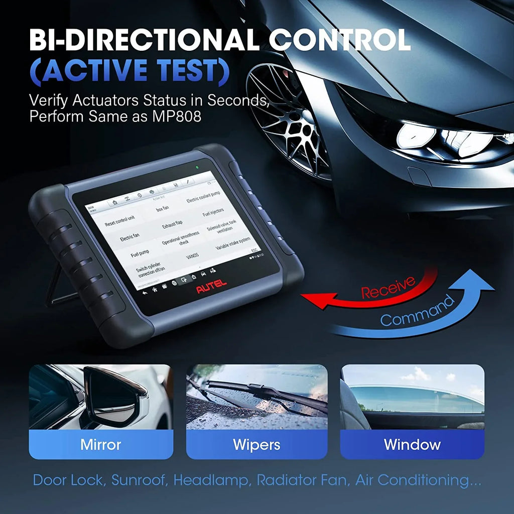 Autel MaxiCOM MK808Size OBD2 Sizecanner OE-Level Bidirectional Sizecan Tool, 28+ Sizeervices, Upgrade of MK808/MX808