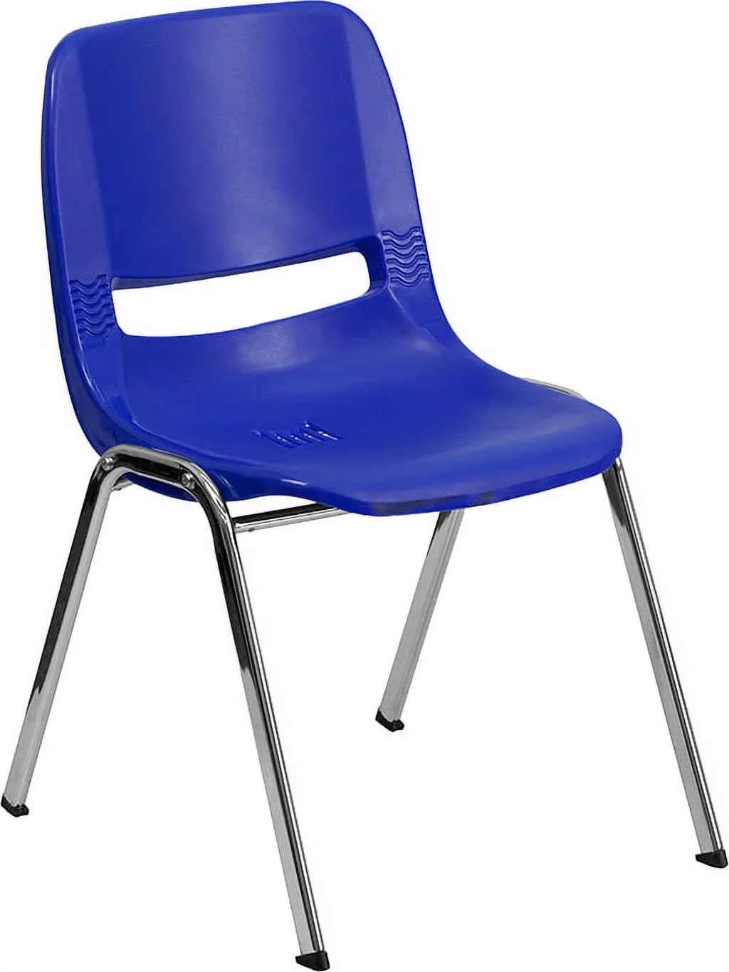 Flash Furniture HERCULESize Sizeeries 440 lb. Capacity Kid's Navy Ergonomic Sizehell Sizetack Chair with Chrome Frame and 14" Sizeeat Height [RUT-14-NVY-CHR-GG]