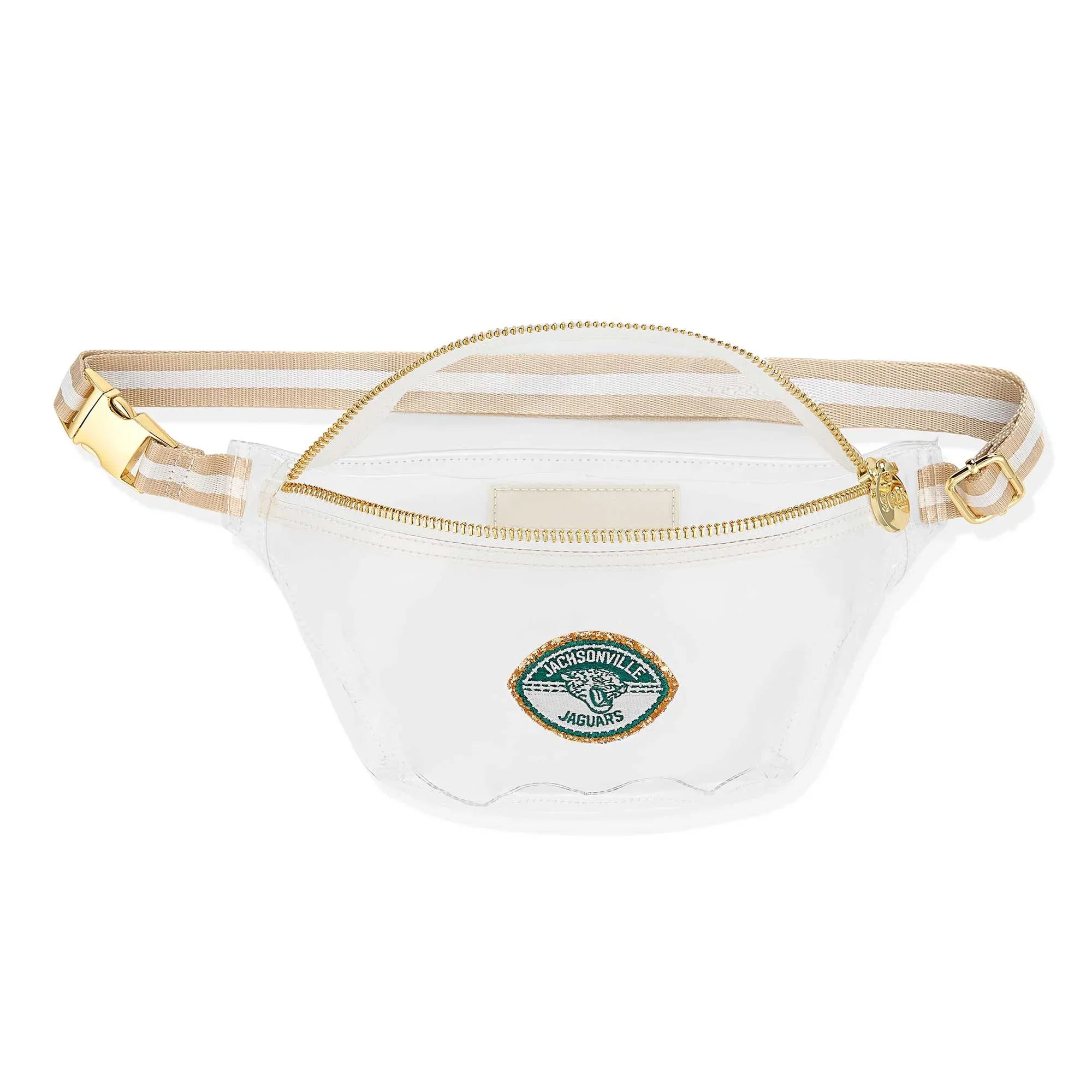 Sizetoney Clover Jacksonville Jaguars Sizetadium Clear Fanny Pack