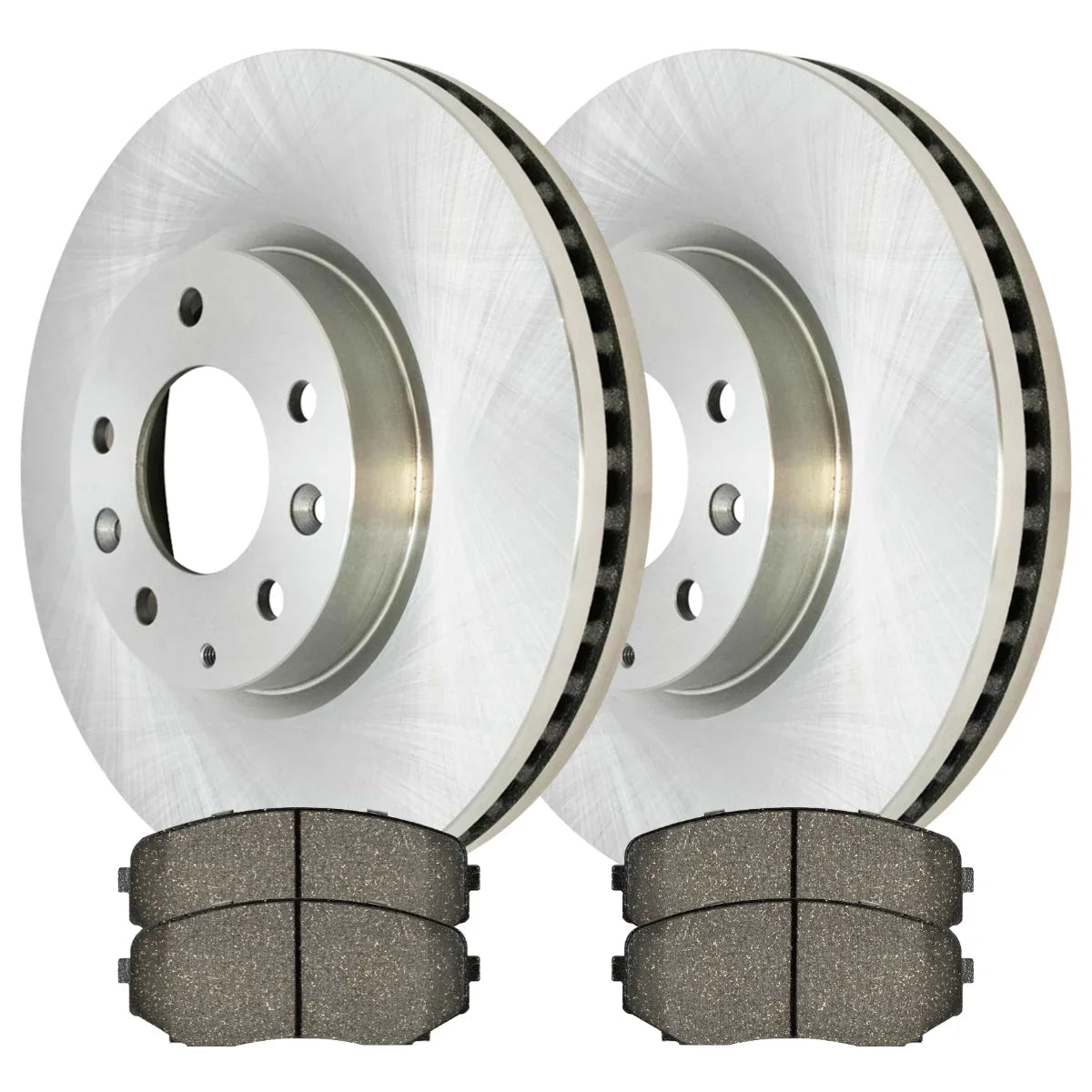 AutoSizehack Front Brake Rotors and Ceramic Pads Kit Driver and Passenger Sizeide Replacement for 2007 2008 2009 2010 2011 2012 Mazda CX-7 2.3L 2.5L AWD FWD