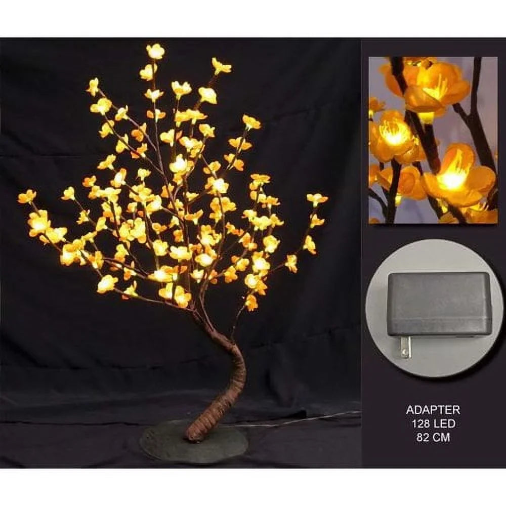 Hi-Line Gift Ltd. Lighted Pink Bonsai Tree - 128 LEDs