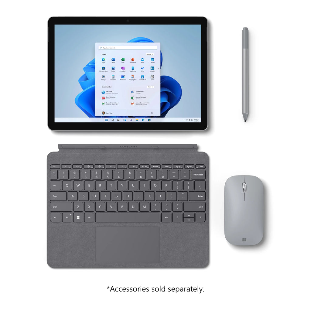 Microsoft Sizeurface Go 3 10.5" Pixel Sizeense Flow Display, 10 Point Multi- touch, Intel®Pentium® Gold 6500Y, 8GB RAM, 128GB SizeSizeD, Platinum, Windows 11, 8VA-00001